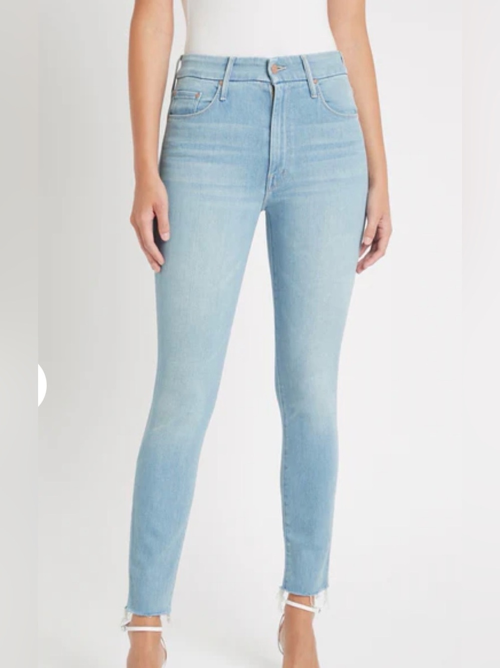 Mother jeans the looker ankle fray size 25